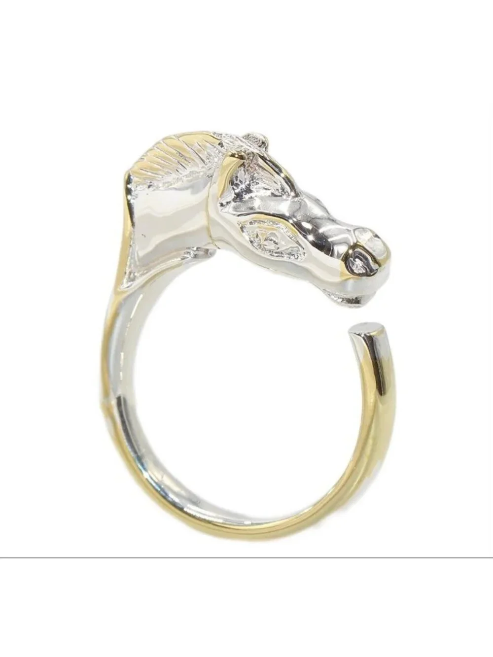 Hermes 51 Cheval Horse Motif Ring